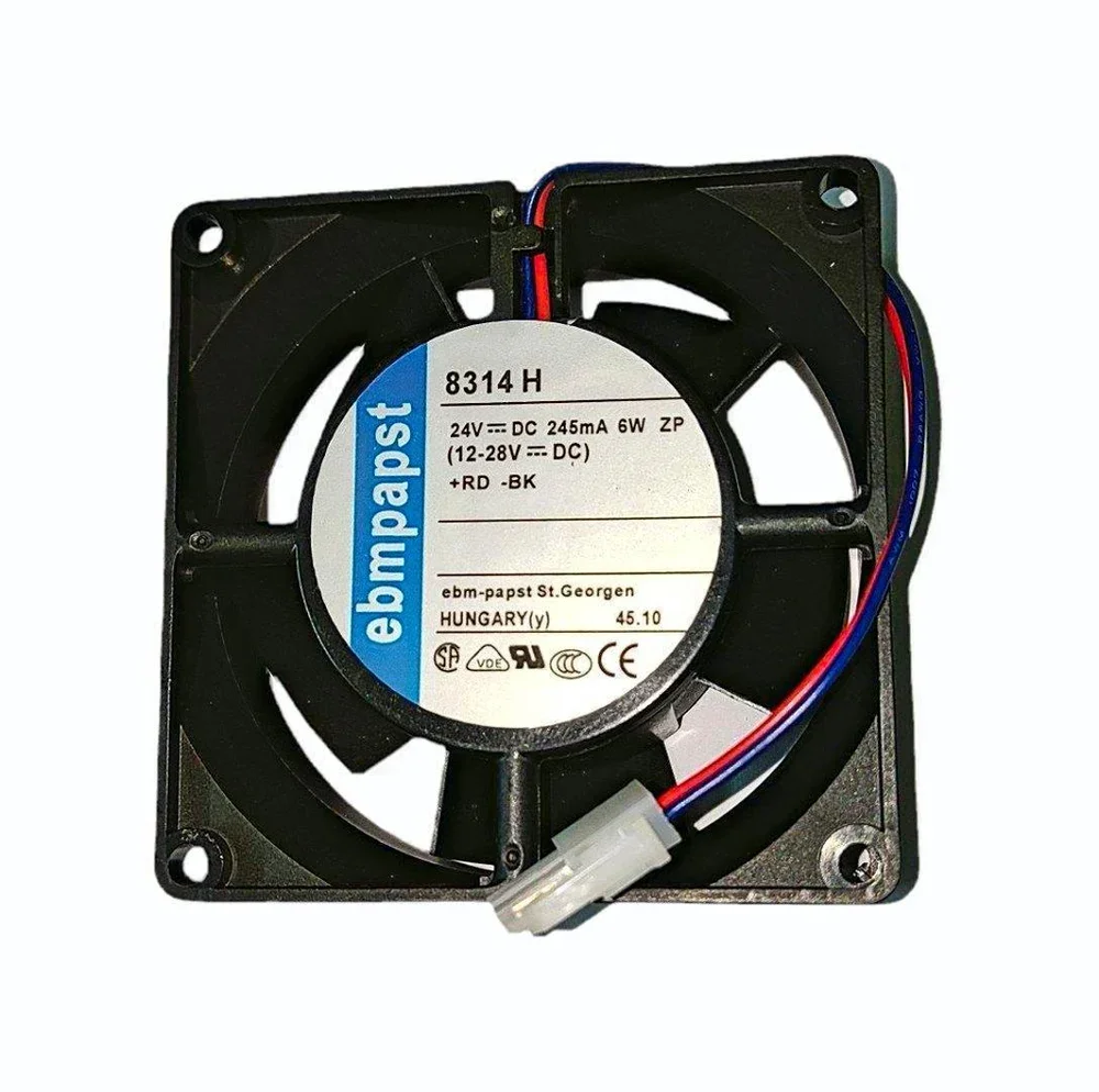 [Imagem VENTILADOR AXIAL 24VDC 0,1A 3000RPM 48CFM 34DBA 8314M EBM-PAPST]