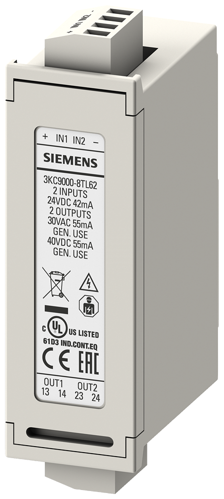 MÓDULO DE EXPANSÃO 2DI/2DO SSR ACESSÓRIOS PARA ATC6300 E ATC6500; ENCAI 3KC90008TL62 SIEMENS