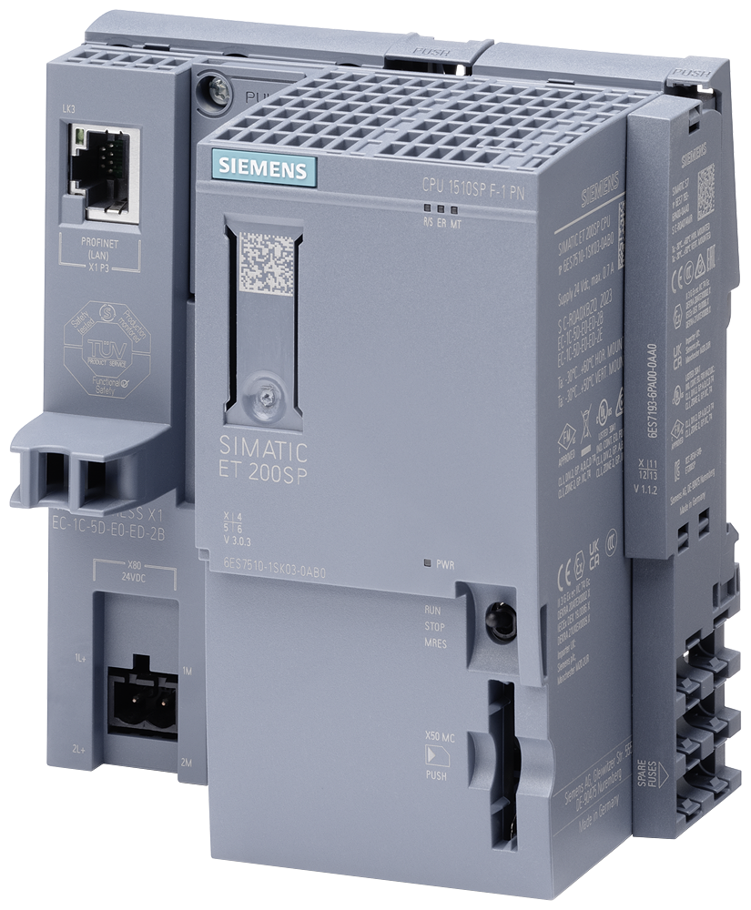 [Imagem CPU 1510SP F-1 PN PARA ET 200SP 300 KB DE MEMÓRIA DE TRABALHO SIMATIC DP 6ES75101SK030AB0 SIEMENS]