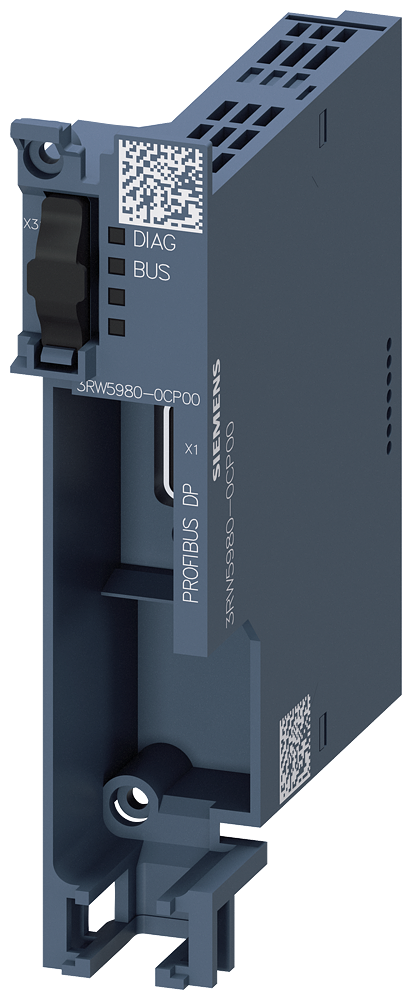 [Imagem MÓDULO COMUNICAÇÃO PROFIBUS PARA CHAVE DE PARTIDA 3RW5 3RW59800CP00 SIEMENS]