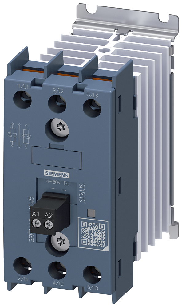 CONTATOR A SEMICONDUTOR DE 3 POLOS AC-1/10 A/40 °C 48-600 V / 4-30 V CC TER 3RF34101AB45 SIEMENS