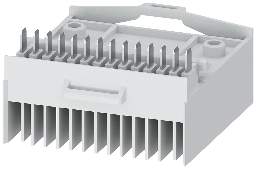 [Imagem do produto MÓDULO DE CONTACTOS DESLIZANTES PARA LIGAÇÃO DE CONDUTOR AUXILIAR (AUX) APENA 3WA91110AB08 SIEMENS]