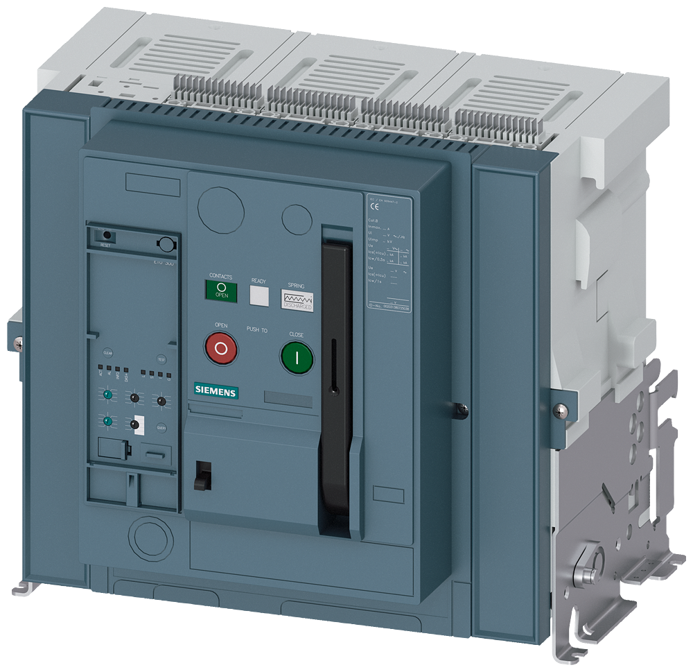 DISJUNTOR EXTRAÍVEL SEM QUADRO-GUIA IEC 60947-2 TAMANHO DA ESTRUTURA 2 DE 3WA12203AB307DA3-ZT40 SIEMENS
