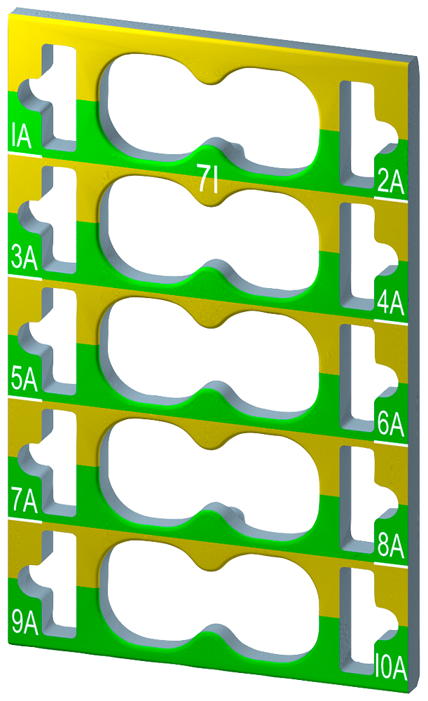 [Imagem ET200SP: 10 ETIQ.IDENTIF., CÓD: CC71 6ES71936CP712AA0 SIEMENS]