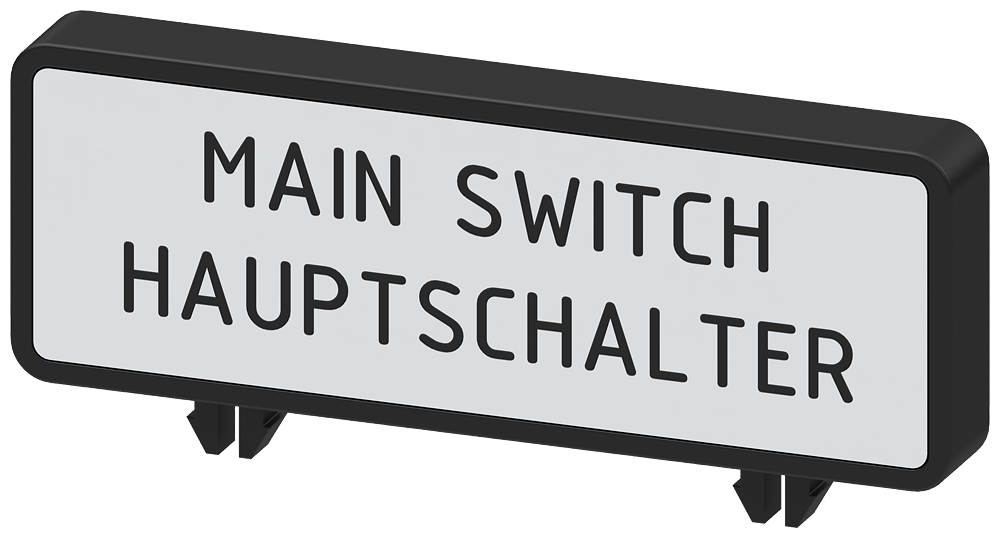 [Imagem do produto PLACA ADICIONAL, ALEMÃO/INGLÊS, 47MMX17MM, ACESSÓRIOS 3LD92861A SIEMENS]