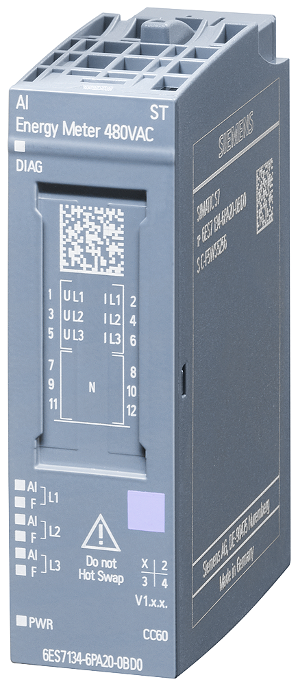 [Imagem MÓDULO ENTRADA ANALÓGICA 480VCA SIMATIC ET 200SP 6ES71346PA200BD0 SIEMENS]