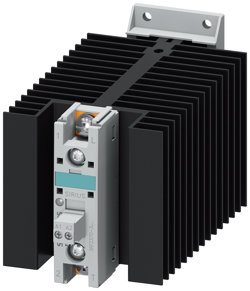 CONTATOR A SEMICONDUTOR 3RF2 MONOFÁSICO CA51 70A 40°C 48-600V/110-230VCA 3RF23703AA26 SIEMENS