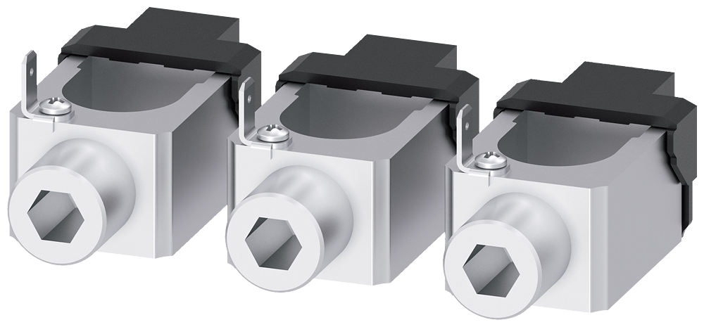 TERMINAL PARA CONDUTOR DE SEÇÃO CIRCULAR TC1.4 6 AWG - 350 KCMIL CU 3 PEÇAS 3VA92430JK12 SIEMENS