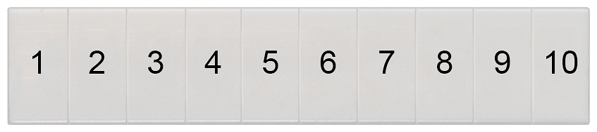 PLACA DE DESIGNAÇÃO, FRENTE, COM 1-10, VERTICAL, LARGURA DOS TERMINAIS: 5,2 M 8WH81202AB05 SIEMENS