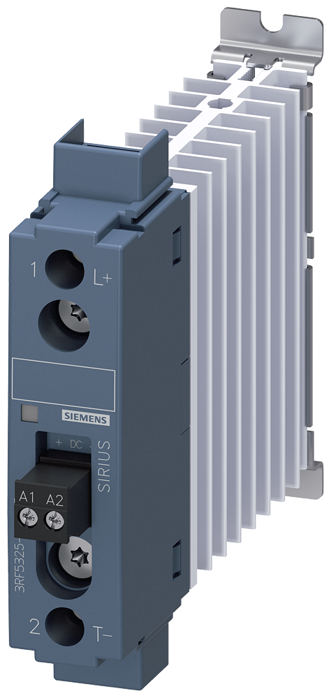CONTATOR A SEMICONDUTOR 3RF5 DE 1 POLO LARGURA 22,5 MM 23 A 24-1100 V CC, 3RF53251BA45 SIEMENS