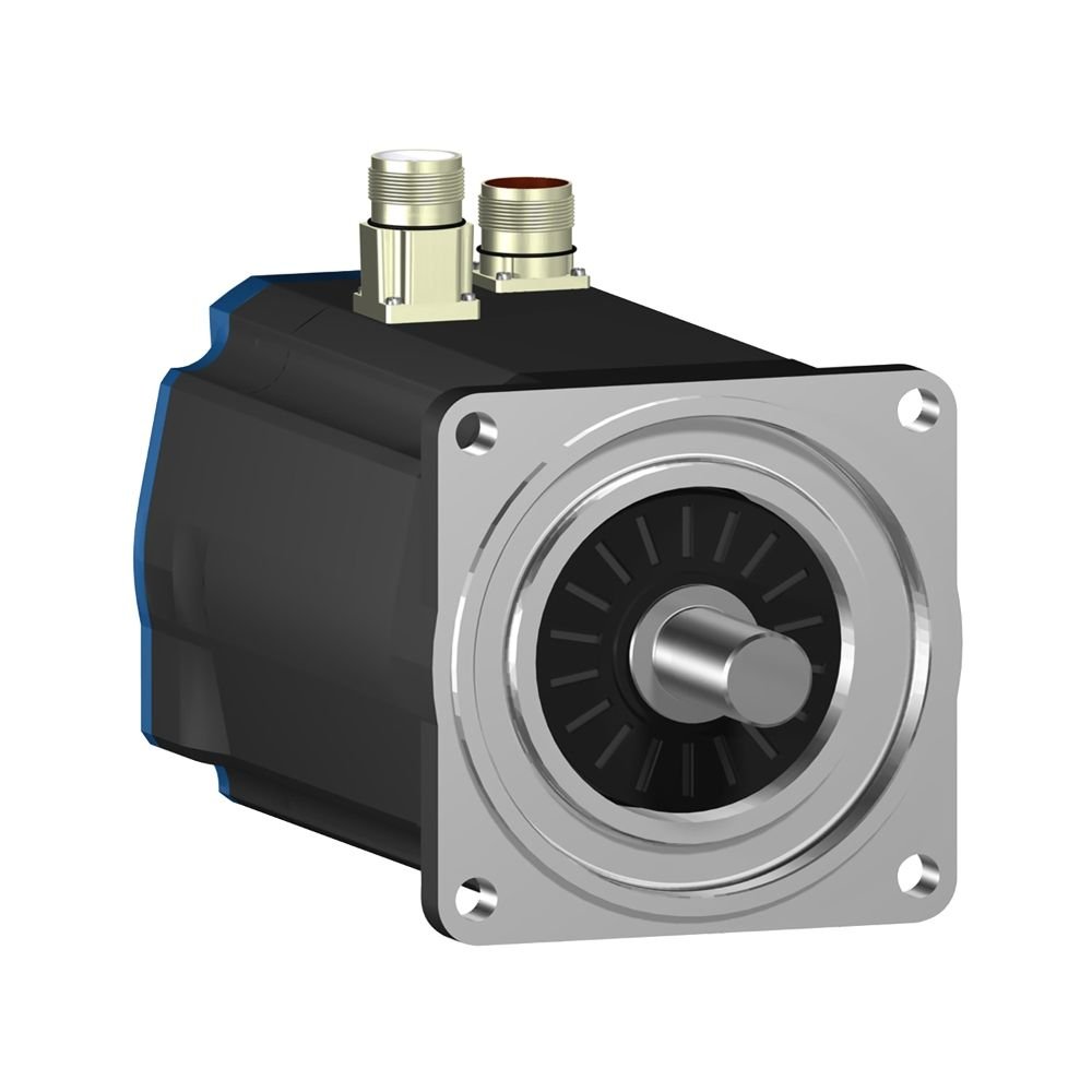 [Imagem SERVOMOTOR DE BAIXA INÉRCIA COM 140MM DE FLANGE - 11.1 NM/2500 RPM - MONO-VOLTA - EIXO CHAVEADO - SEM FREIO - CONECTOR RETO - IP 50 SCHNEIDER]