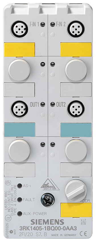 [Imagem do produto MODULO AS-I SAFETY, K60,2FE/2S 3RK14051BQ000AA3 SIEMENS]