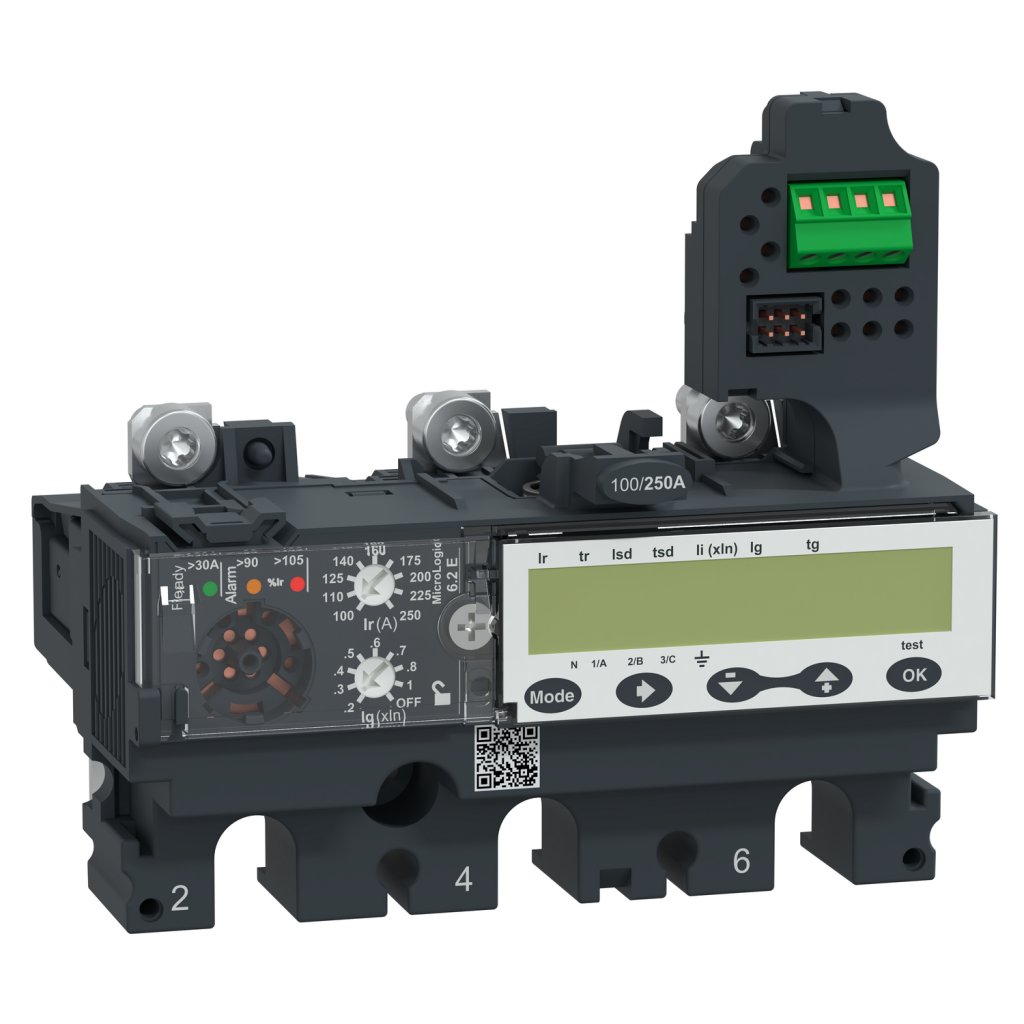 [Imagem DISPARADOR NSX250 MICROLOGIC 6.2E 250A 3 SCHNEIDER]