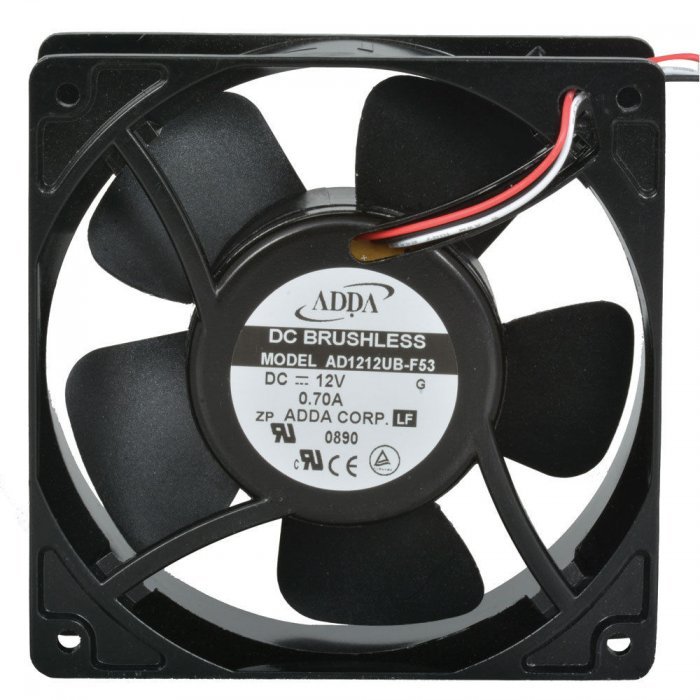 [Imagem VENTILADOR 120X120X38 12VDC ( AD1212UBF53 ) BERFLO]