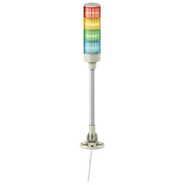 [Imagem COLUNA LUMINOSA Ø60MM PRÉ-MONTADA LED VERMELHO/VERDE/AMARELO/AZUL 24VCA/CC XVGB4M SCHNEIDER]