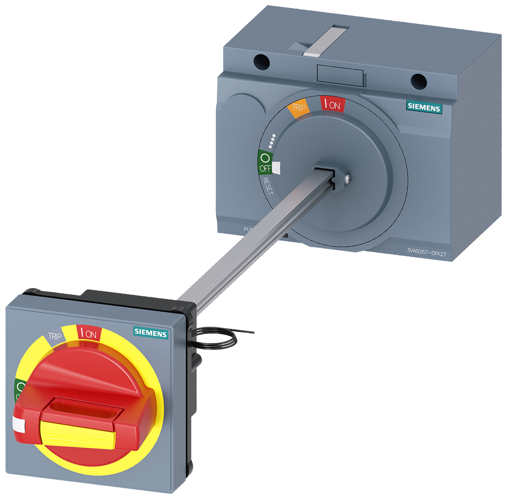 [Imagem ACIONAMENTO GIRATÓRIO DO ACOPLAMENTO DA PORTA PARADA DE EMERGÊNCIA IEC IP65 C 3VA92670FK27 SIEMENS]