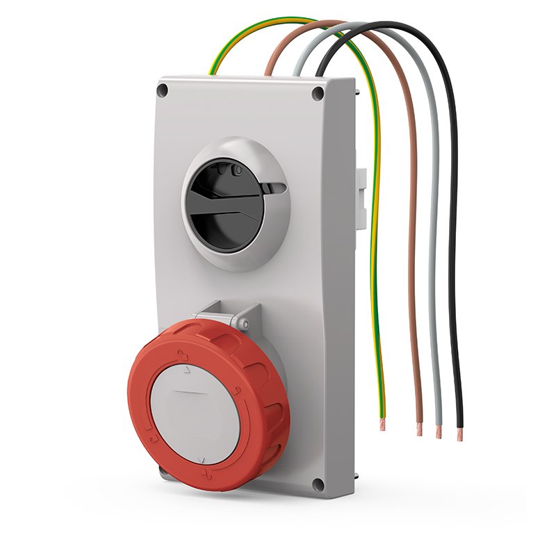 [Imagem do produto TOMADA DE EMBUTIR MONTAGEM EMBUTIDA  63A 3P+T 3H 407.63864 SCAME]