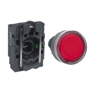 [Imagem BOTÃO 22MM PLÁSTICO  LUMINOSO ALIMENTAÇÃO DIRETA XB5AW3462 SCHNEIDER]