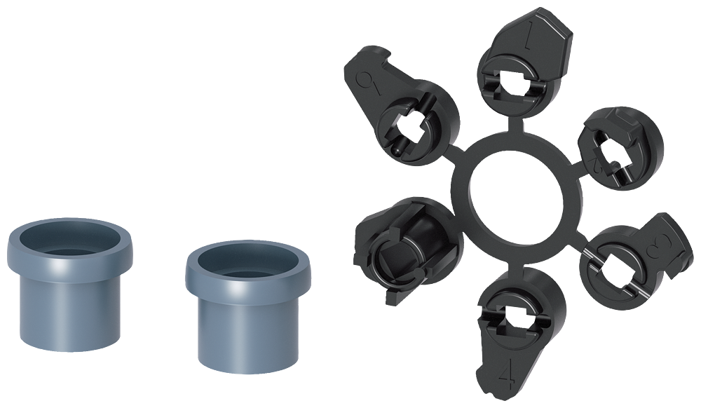 [Imagem ADAPTADOR FECHADURA DE CILINDRO ACESSÓRIOS PARA: ACIONAMENTO ROTATIVO 3VA99800LF20 SIEMENS]