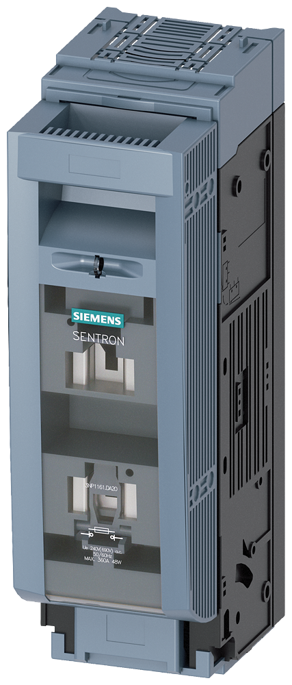 SECCIONADORA-FUSÍVEL SOB CARGA 3NP1 DE 1 POLO NH3 630 A 3NP11611DA20 SIEMENS