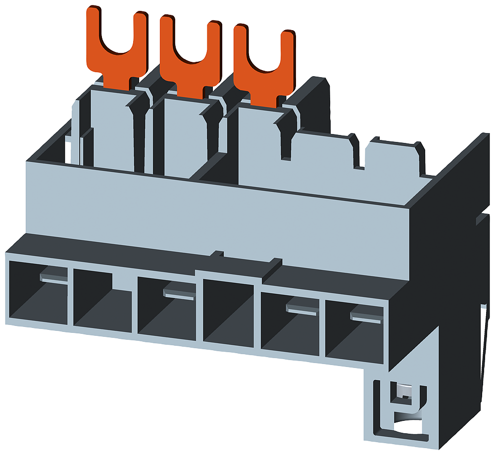 [Imagem do produto ADAPTADOR PARA CONTATOR S00 AC3 400V 20A 3RT19164RD01 SIEMENS]