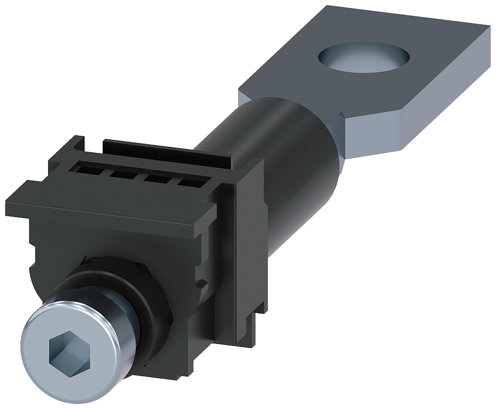 [Imagem CONEXÃO PLANA NA PARTE TRASEIRA CURTA 1 PEÇA ACESSÓRIOS PARA: 3VM10/11 3VM91110QE10 SIEMENS]