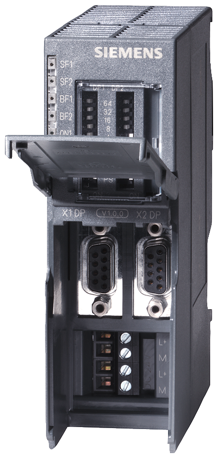 [Imagem MÓDULO ACOPLADOR PARA CONEXÃO 2 REDES PROFIBUS DP SIMATIC DP 6ES71580AD010XA0 SIEMENS]