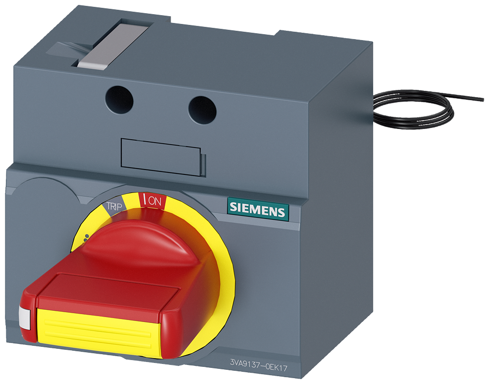 ACIONAMENTO GIRATÓRIO FRONTAL DE DESLIGAMENTO DE EMERGÊNCIA IEC IP30/40 KIT D 3VA91370EK17 SIEMENS
