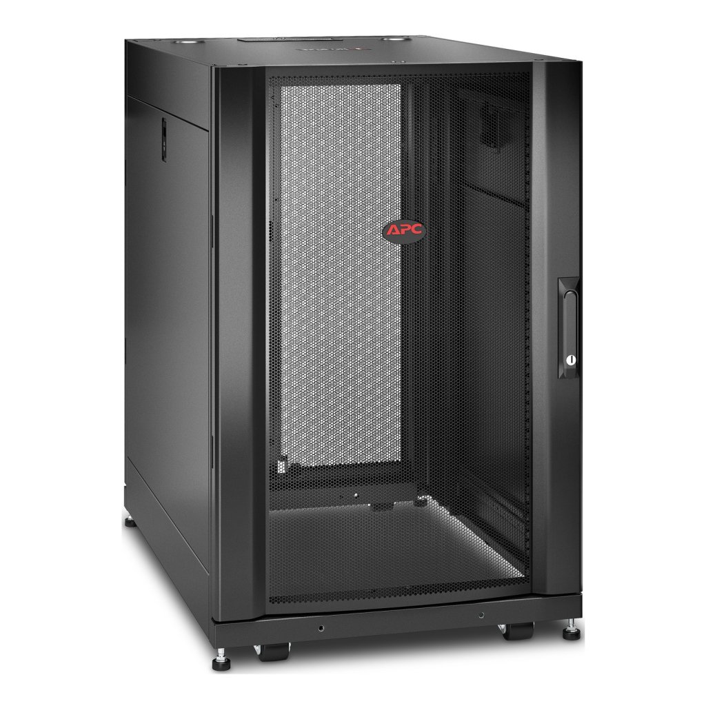 [Imagem APC NETSHELTER SX SERVER RACK ENCLOSURE 18U BLACK 925H X 600W X 900D MM AR3006 SCHNEIDER]