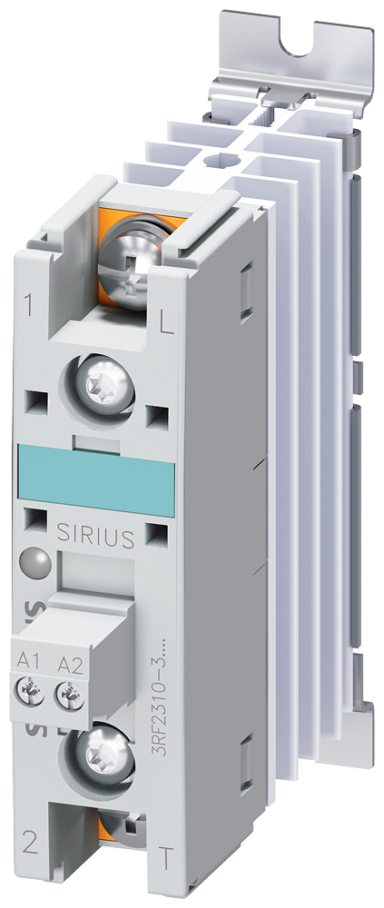 CONTATOR A SEMICONDUTOR 3RF2 MONOFÁSICO CA51 10A 40°C 48-600V/110-230VCA 3RF23103AA26 SIEMENS