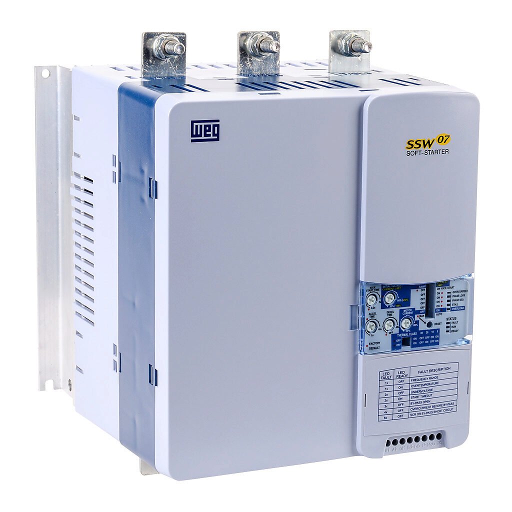 [Imagem CHAVE DE PARTIDA DIRETA TRIFÁSICA 92KW 200A 94/264VCA 50/60HZ SSW070200T5SZ 10233131 WEG]
