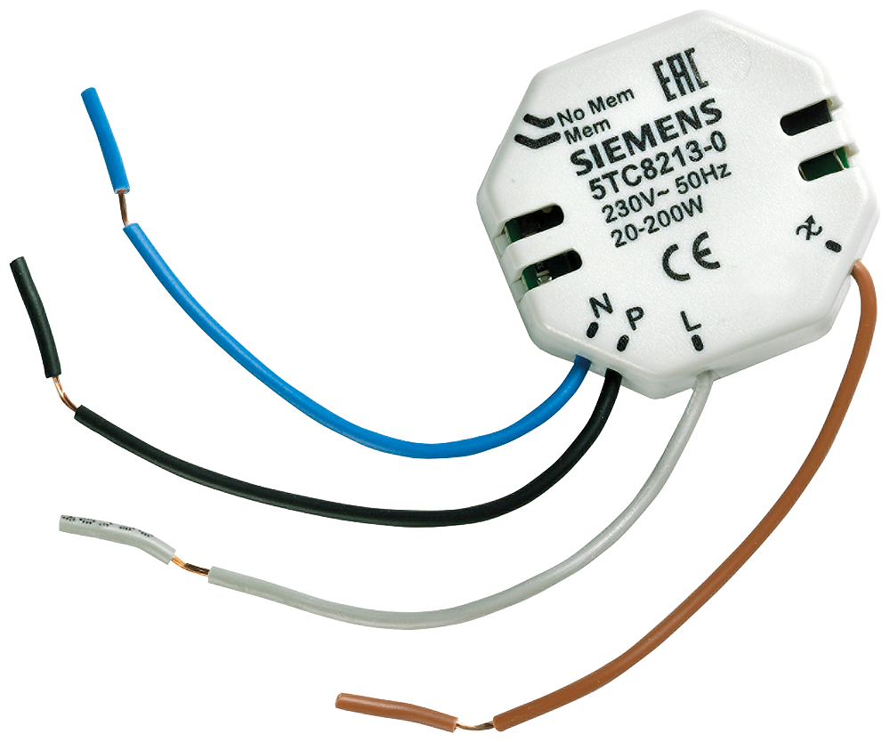 REGULADOR DE LUMINOSIDADE PARA LÂMPADAS FLUORESCENTES COMPACTAS AJUSTÁVEIS MÁ 5TC82130 SIEMENS