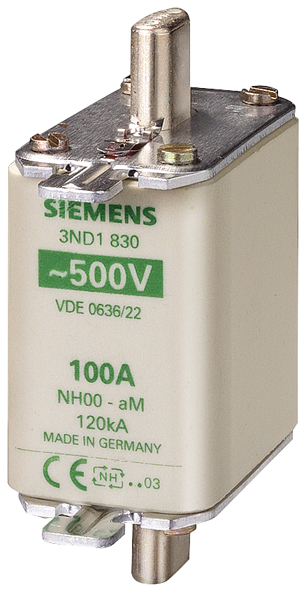 [Imagem FUSÍVEL NH AM T.00 160A 500VCA 3ND1836 SIEMENS]