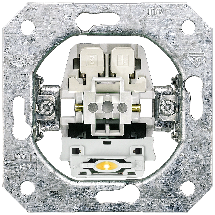 ELEMENTO DO APARELHO BOTÃO DE MONTAGEM EMBUTIDA COM TERMINAL N 1 CONTA 5TD21170KK SIEMENS