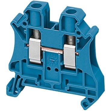 [Imagem CONECTOR PARAFUSO 6MM2 2 PONTOS AZUL NSYTRV62BL SCHNEIDER]