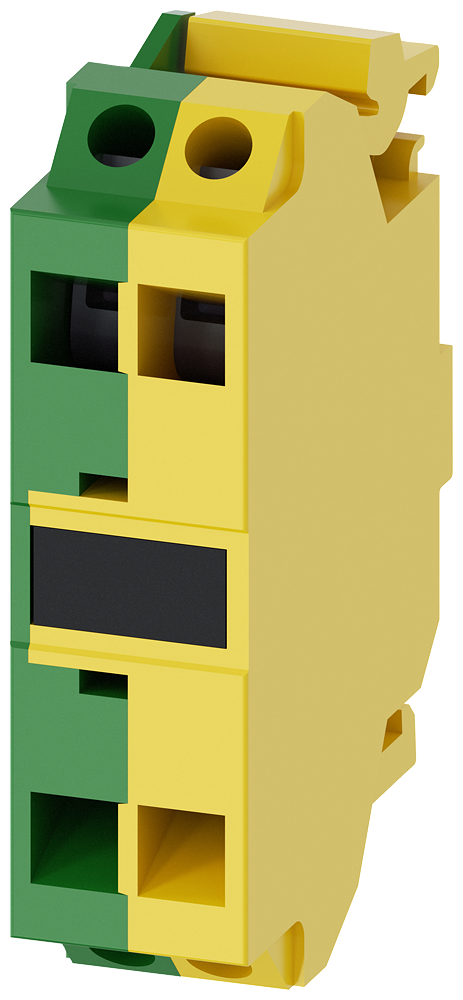 [Imagem do produto GRAMPO DE SUPORTE, VERDE/AMARELO, LIGAÇÃO POR MOLA DE ENCAIXE, PARA FIXAÇÃO A 3SU14002DA433AA0 SIEMENS]