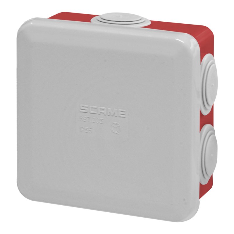 [Imagem CAIXA DE DERIVAÇÃO  80X 80 COM PAS.IP55 CUBIK 960 688.003.R SCAME]