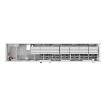 [Imagem do produto EASY ALL IN ONE CONTAINER 80KW 12 RACK 2XELECTRICAL FEED 2XUPS OVERHEAD DX 400V PFMICW080F1R012BD SCHNEIDER]