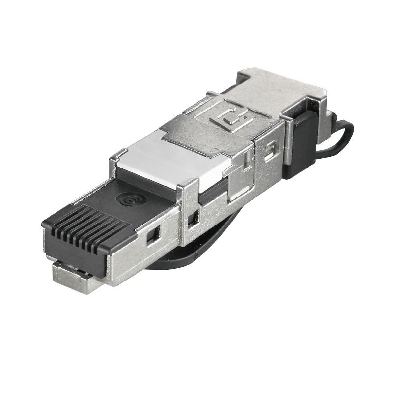 [Imagem do produto CONECTOR RJ45 TOOL FREE - IE-PS-RJ45-FH-BK - IP20 1963600000 WEIDMULLER]