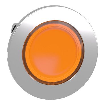 [Imagem CABEÇOTE PARA BOTÃO LUMINOSO FACEADO Ø30MM METÁLICO LED INTEGRAL LARANJA SCHNEIDER]
