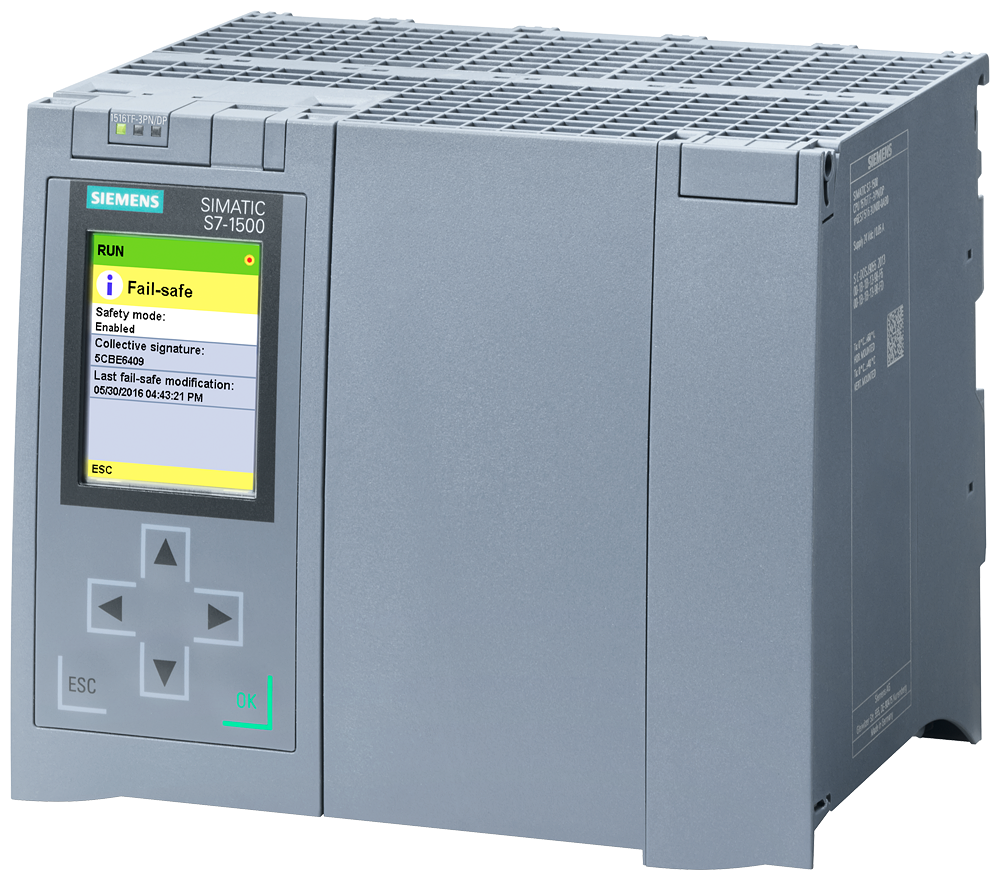 [Imagem do produto MÓDULO CPU PROFIBUS 1516TF-3 PN/DP 1.5MB + 5MB 6ES75163UN000AB0 SIEMENS]