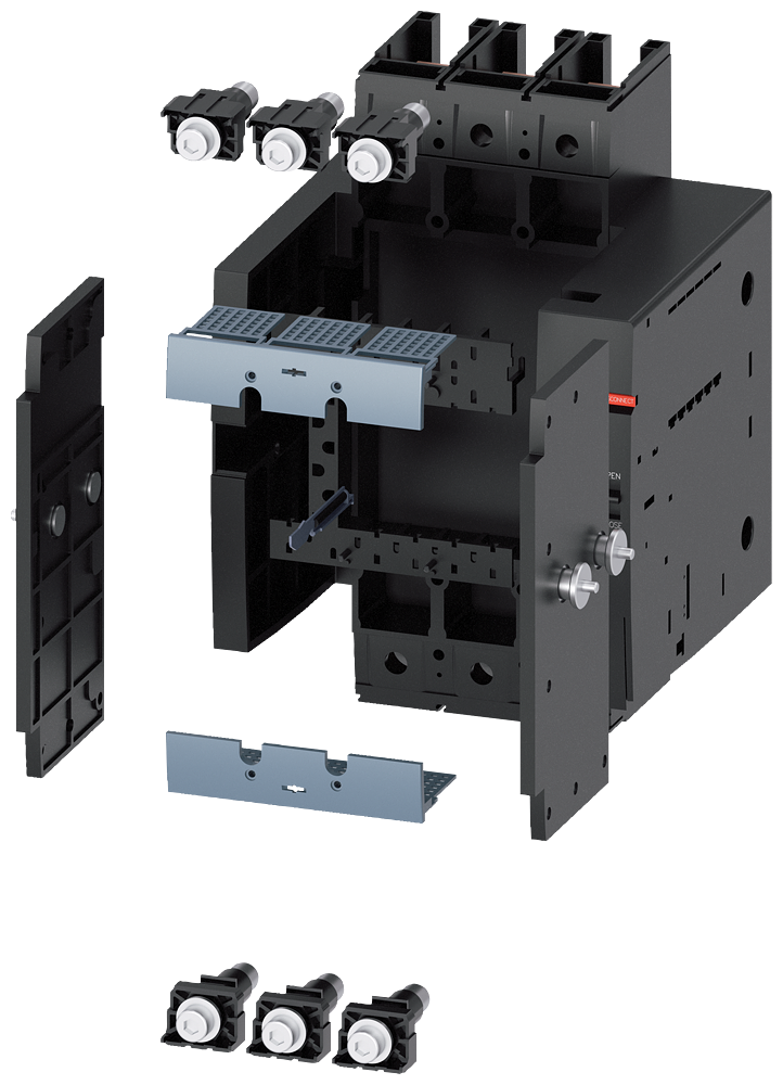 [Imagem UNIDADE CORREDIÇA, MÓDULO DE MONTAGEM COMPLETO, ACESSÓRIOS PARA: DISJUNTOR DE 3VA91230KD00 SIEMENS]