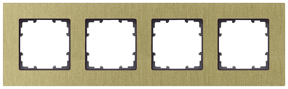 MOLDURA MIRO ALUMÍNIO AMARELO ÓXIDO 4X 5TG11243 SIEMENS