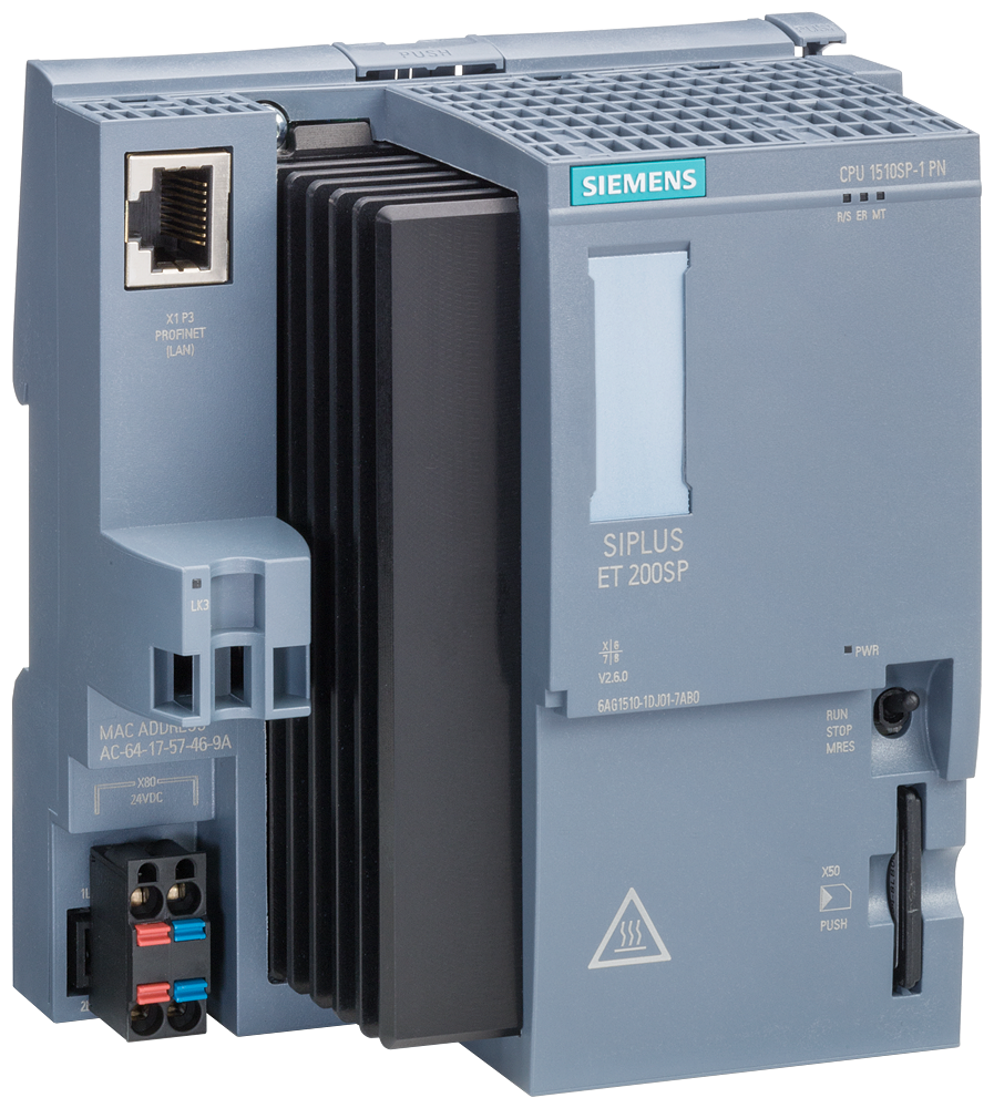 [Imagem do produto CLP SIPLUS ET 200SP CPU 1512SP-1 PN RAIL 6AG25121DK014AB0 SIEMENS]