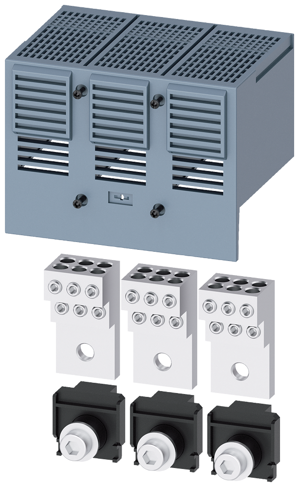 [Imagem BORNE DE CONEXÃO PARA CONDUTOR CIRCULAR TA2.7 6 X 14 AWG…2 AWG PARA 6 CABOS 3 3VA93730JF60 SIEMENS]