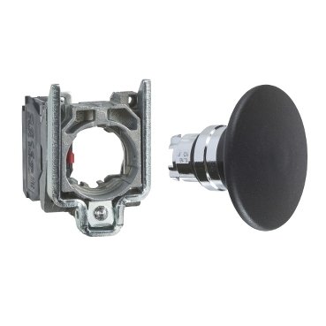 [Imagem BOTÃO 22MM METÁLICO SOCO A IMPULSÃO D60M XB4BR21 SCHNEIDER]