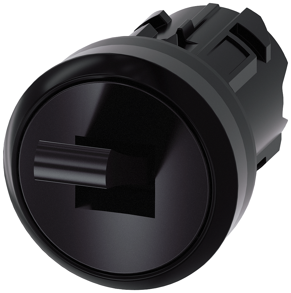 INTERRUPTOR BASCULANTE 22 MM REDONDO PLÁSTICO PRETO 2 POSIÇÕES DE COMUTA 3SU10003EC100AA0-ZX90 SIEMENS