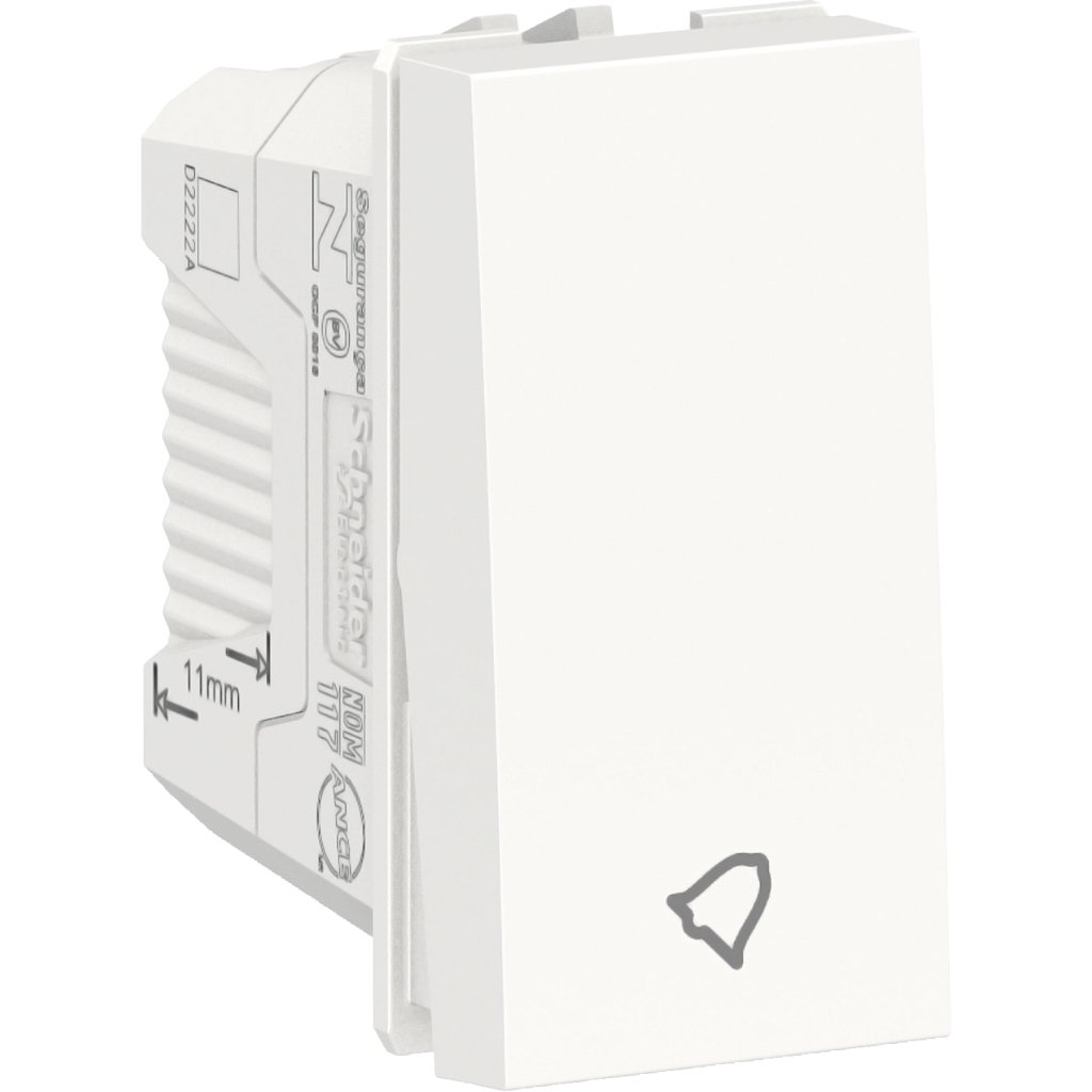 [Imagem MÓDULO PULSADOR CAMPAINHA 10A 250V BRANCO ORION S70112604 SCHNEIDER]