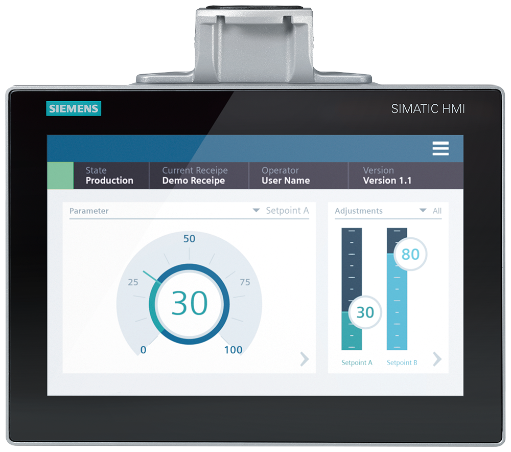 [Imagem do produto SIMATIC HMI MTP1200 UNIFIED COMFORT PRO ADEQUADO PARA BRAÇO DE SUPORTE SEM EXTE 6AV21283MB270AX0 SIEMENS]