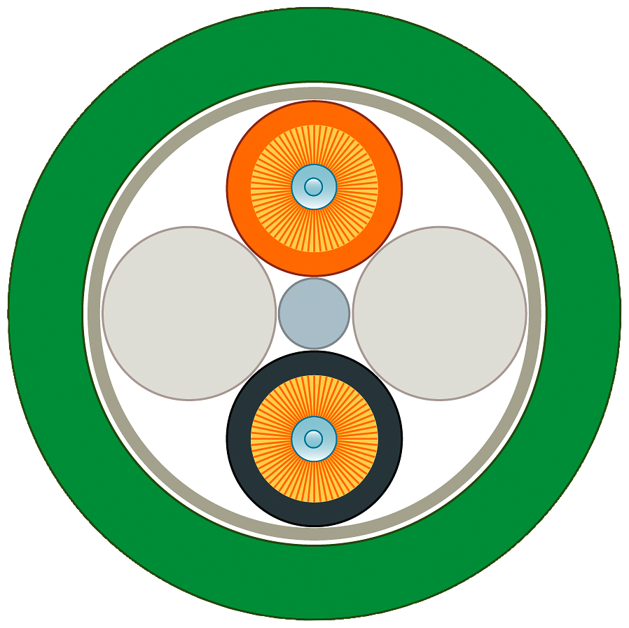 [Imagem CABO FO FAST CONNECT PADRÃO P/ METRO 6XV18472A SIEMENS]